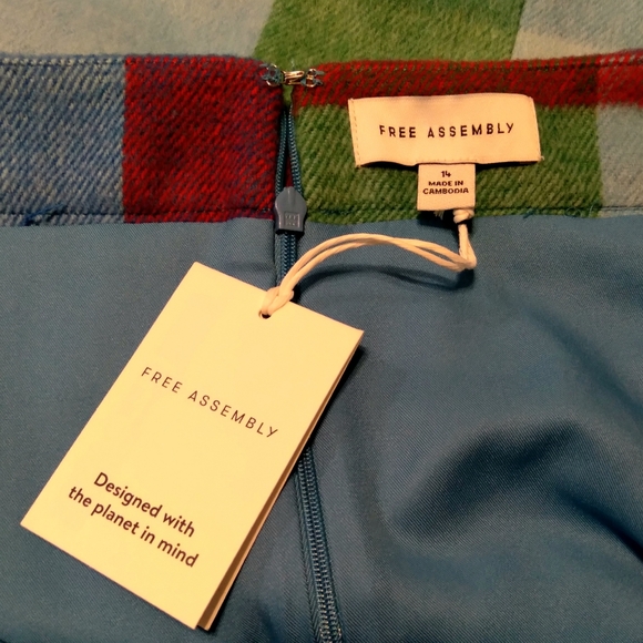 Free Assembly Women's Faux Wrap Front Mini Skirt - Picture 5 of 9